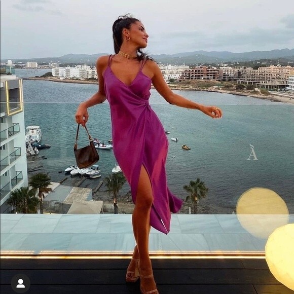 ZARA KNOTTED SLIP DRESS - Picture 2 of 8